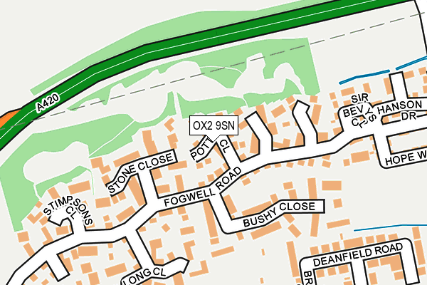 OX2 9SN map - OS OpenMap – Local (Ordnance Survey)