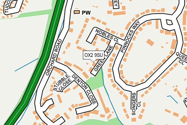 OX2 9SU map - OS OpenMap – Local (Ordnance Survey)