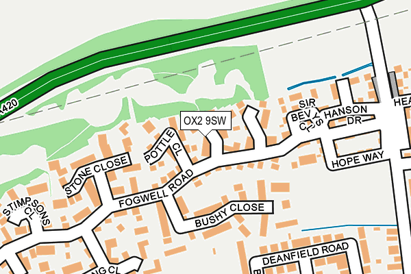 OX2 9SW map - OS OpenMap – Local (Ordnance Survey)