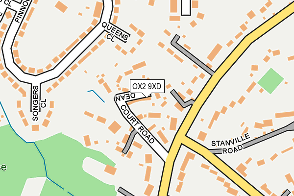 OX2 9XD map - OS OpenMap – Local (Ordnance Survey)