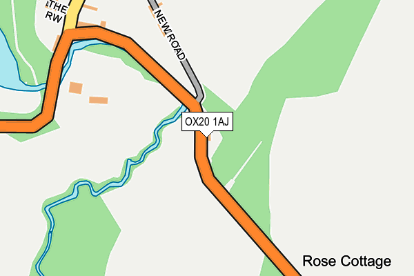 OX20 1AJ map - OS OpenMap – Local (Ordnance Survey)