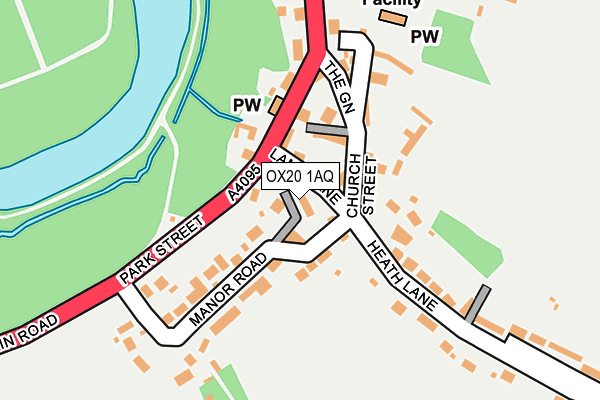OX20 1AQ map - OS OpenMap – Local (Ordnance Survey)