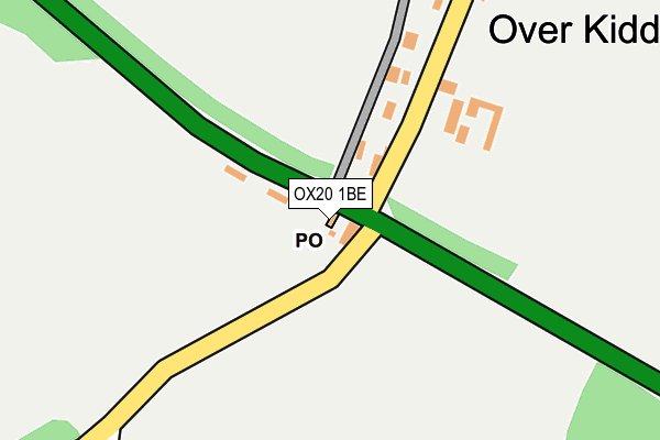 OX20 1BE map - OS OpenMap – Local (Ordnance Survey)