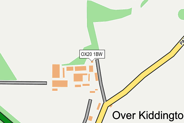 OX20 1BW map - OS OpenMap – Local (Ordnance Survey)