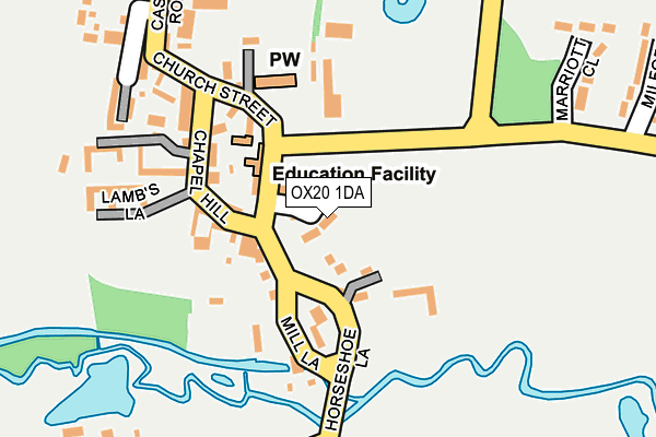 OX20 1DA map - OS OpenMap – Local (Ordnance Survey)