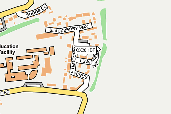 OX20 1DF map - OS OpenMap – Local (Ordnance Survey)