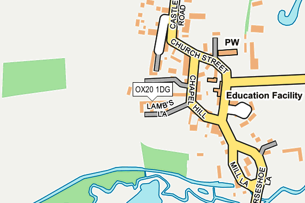 OX20 1DG map - OS OpenMap – Local (Ordnance Survey)