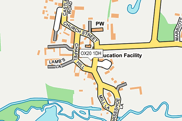 OX20 1DH map - OS OpenMap – Local (Ordnance Survey)