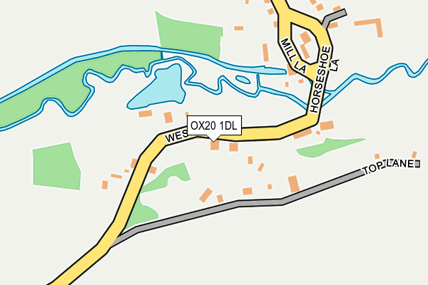 OX20 1DL map - OS OpenMap – Local (Ordnance Survey)