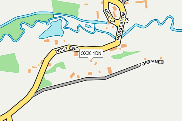 OX20 1DN map - OS OpenMap – Local (Ordnance Survey)