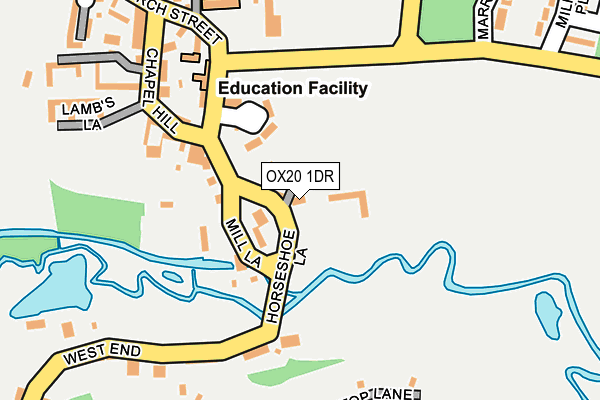OX20 1DR map - OS OpenMap – Local (Ordnance Survey)