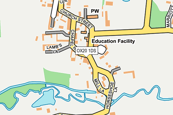 OX20 1DS map - OS OpenMap – Local (Ordnance Survey)