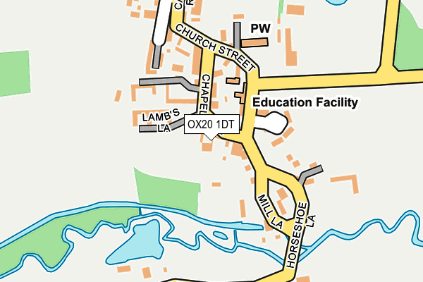 OX20 1DT map - OS OpenMap – Local (Ordnance Survey)