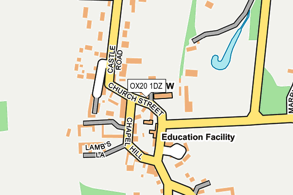 OX20 1DZ map - OS OpenMap – Local (Ordnance Survey)