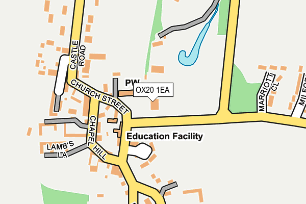 OX20 1EA map - OS OpenMap – Local (Ordnance Survey)