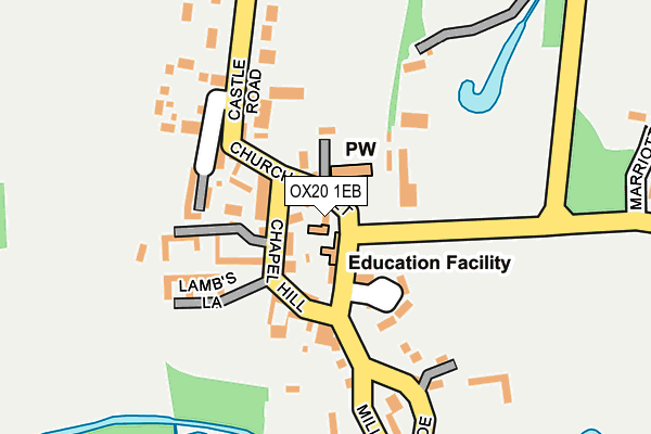 OX20 1EB map - OS OpenMap – Local (Ordnance Survey)