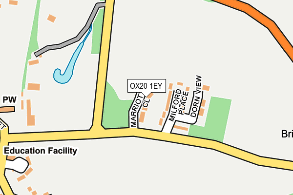 OX20 1EY map - OS OpenMap – Local (Ordnance Survey)