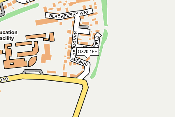 OX20 1FE map - OS OpenMap – Local (Ordnance Survey)