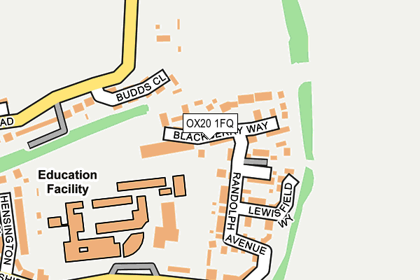 OX20 1FQ map - OS OpenMap – Local (Ordnance Survey)