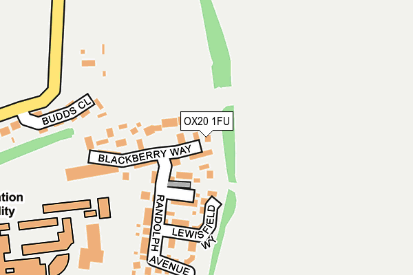 OX20 1FU map - OS OpenMap – Local (Ordnance Survey)