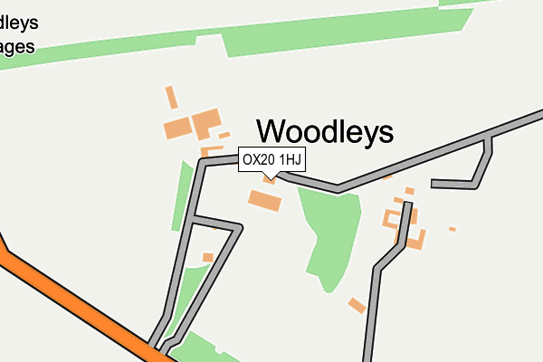 OX20 1HJ map - OS OpenMap – Local (Ordnance Survey)