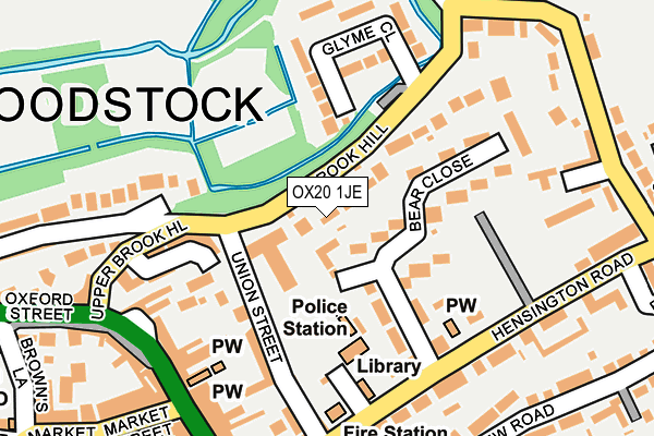 OX20 1JE map - OS OpenMap – Local (Ordnance Survey)