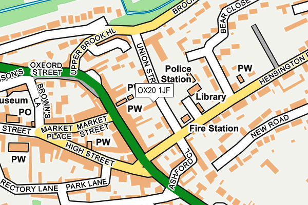 OX20 1JF map - OS OpenMap – Local (Ordnance Survey)