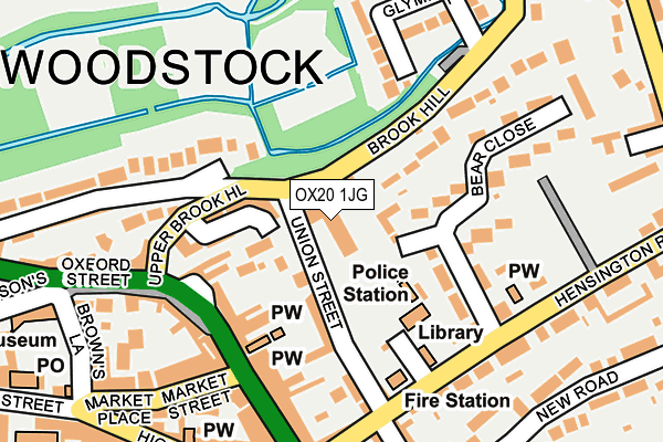 OX20 1JG map - OS OpenMap – Local (Ordnance Survey)