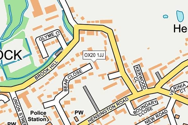 OX20 1JJ map - OS OpenMap – Local (Ordnance Survey)