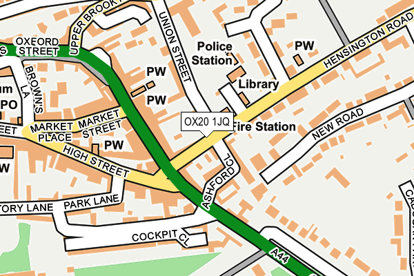 OX20 1JQ map - OS OpenMap – Local (Ordnance Survey)