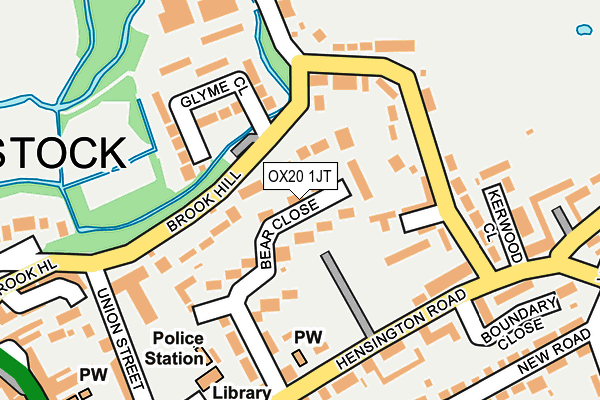 OX20 1JT map - OS OpenMap – Local (Ordnance Survey)