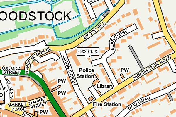 OX20 1JX map - OS OpenMap – Local (Ordnance Survey)