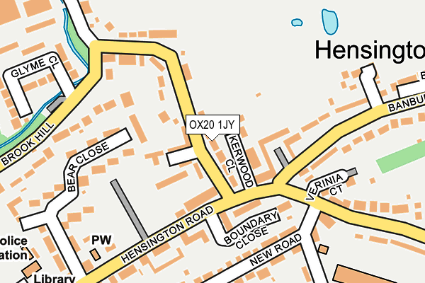 OX20 1JY map - OS OpenMap – Local (Ordnance Survey)