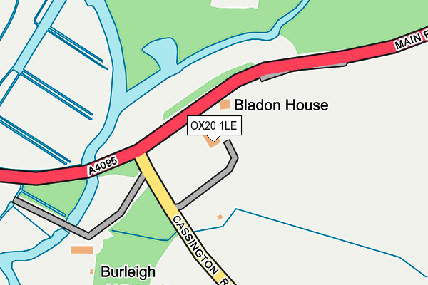 OX20 1LE map - OS OpenMap – Local (Ordnance Survey)