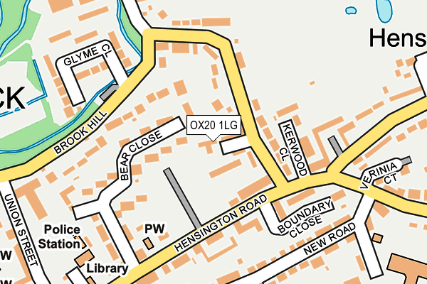 OX20 1LG map - OS OpenMap – Local (Ordnance Survey)