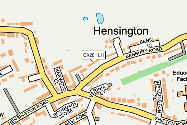 OX20 1LH map - OS OpenMap – Local (Ordnance Survey)
