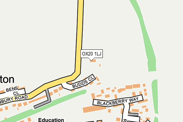 OX20 1LJ map - OS OpenMap – Local (Ordnance Survey)