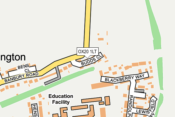 OX20 1LT map - OS OpenMap – Local (Ordnance Survey)