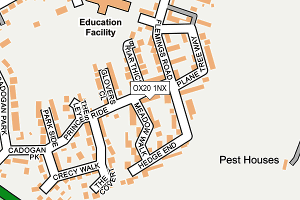 OX20 1NX map - OS OpenMap – Local (Ordnance Survey)