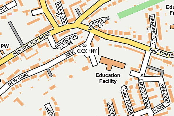 OX20 1NY map - OS OpenMap – Local (Ordnance Survey)
