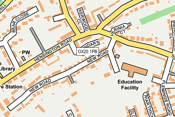 OX20 1PB map - OS OpenMap – Local (Ordnance Survey)