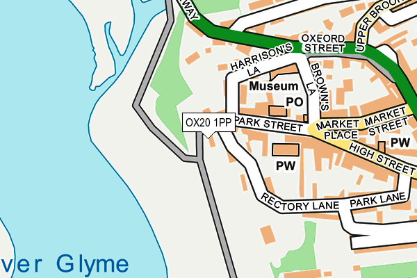 OX20 1PP map - OS OpenMap – Local (Ordnance Survey)