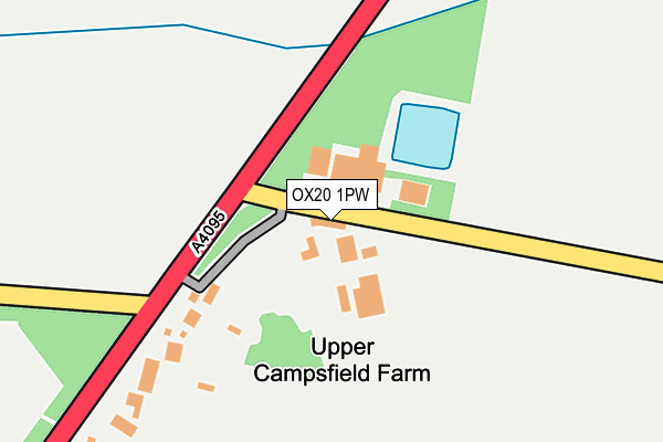 OX20 1PW map - OS OpenMap – Local (Ordnance Survey)