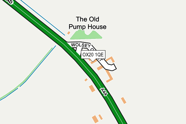 OX20 1QE map - OS OpenMap – Local (Ordnance Survey)