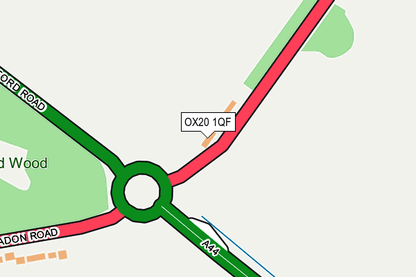 OX20 1QF map - OS OpenMap – Local (Ordnance Survey)