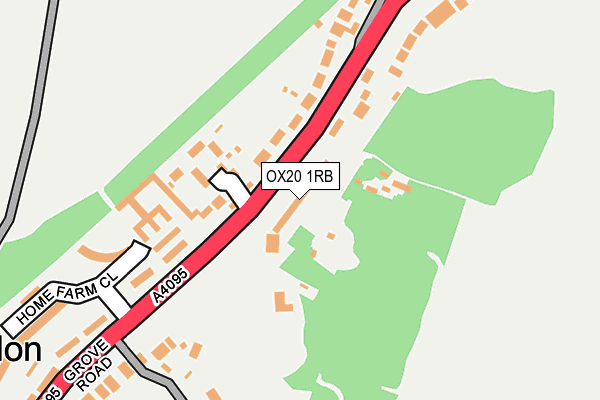 OX20 1RB map - OS OpenMap – Local (Ordnance Survey)