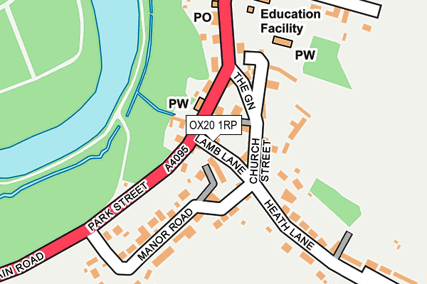 OX20 1RP map - OS OpenMap – Local (Ordnance Survey)