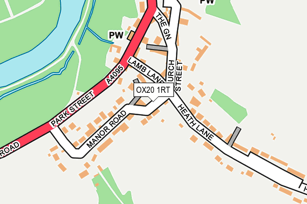 OX20 1RT map - OS OpenMap – Local (Ordnance Survey)