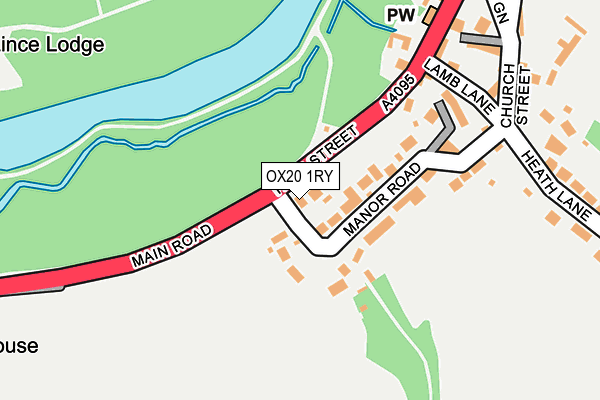 OX20 1RY map - OS OpenMap – Local (Ordnance Survey)