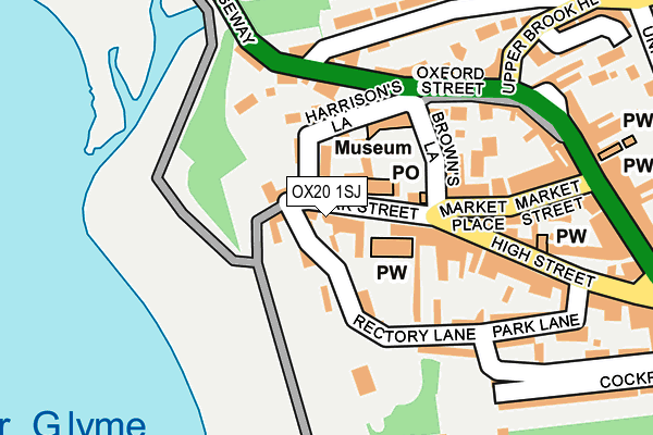 OX20 1SJ map - OS OpenMap – Local (Ordnance Survey)